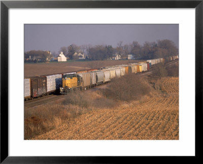 Freight Trains, La Fox, Il by Bruce Leighty Pricing Limited Edition Print image