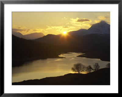 Loch Garry At Sunset, Western Highlands, Scotland by Mark Hamblin Pricing Limited Edition Print image