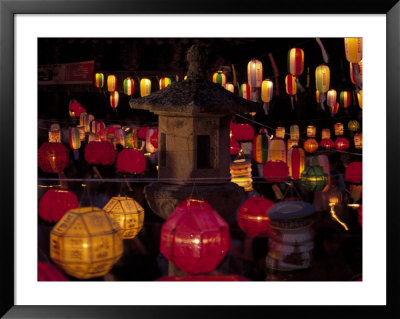 Lit Lanterns, South Korea by Thomas Mcguire Pricing Limited Edition Print image