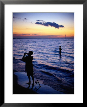 Boys Fishing, Lake Erie, Oh by Jeff Greenberg Pricing Limited Edition Print image