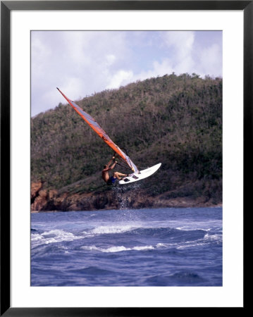 Windsurfer In Midair by Bob Coates Pricing Limited Edition Print image