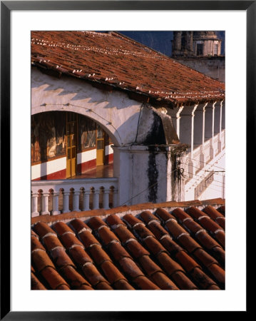 Ceramic Tiled Roofs And Colonial Arch, Taxco, Mexico by Philip Smith Pricing Limited Edition Print image