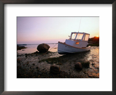 Boat On Shore, Jonesport, Me by Kindra Clineff Pricing Limited Edition Print image