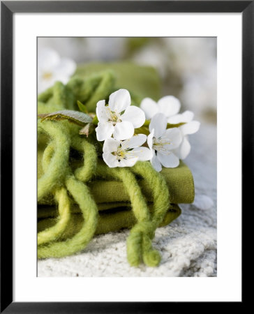 Cherry Blossom On A Felted Cord by Sara Deluca Pricing Limited Edition Print image