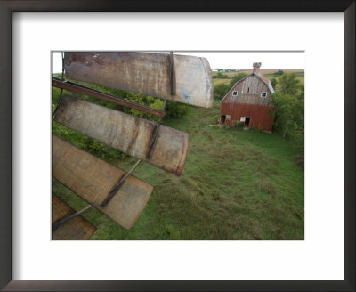 Turn-Of-The-Century Peg Barn As Seen Through A Windmill by Joel Sartore Pricing Limited Edition Print image