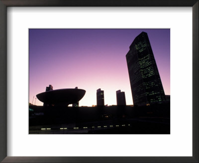 Silhouetted Empire State Plaza At Night In Albany, New York by Richard Nowitz Pricing Limited Edition Print image