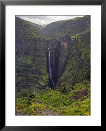 Dramatic Waterfall Near Sankaber, The Ethiopian Highlands, Ethiopia by Gavin Hellier Pricing Limited Edition Print image