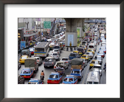 Traffic Chaos In Bangkok, Thailand, Southeast Asia, Asia by Andrew Mcconnell Pricing Limited Edition Print image