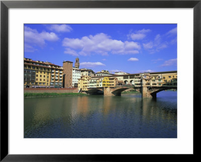 Ponte Vecchio And The Arno River, Florence, Tuscany, Italy, Europe by Hans Peter Merten Pricing Limited Edition Print image