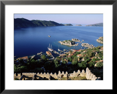 Kalekoy Fortress, Kekova Bay, Lycia, Anatolia, Turkey, Asia Minor, Asia by Bruno Morandi Pricing Limited Edition Print image