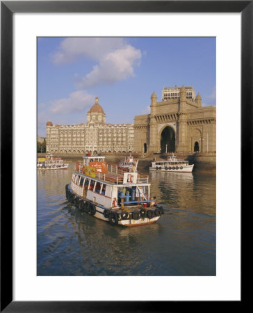 The Gateway To India And The Taj Mahal Hotel, Mumbai (Bombay), India by Charles Bowman Pricing Limited Edition Print image