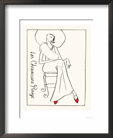 Les Chaussure Rouge by Olivia Bergman Pricing Limited Edition Print image