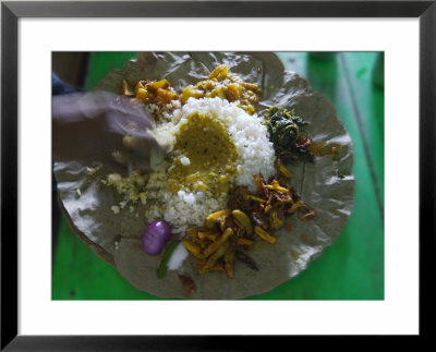 Local Food On Dish, Orissa, India by Keren Su Pricing Limited Edition Print image
