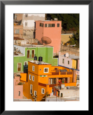 Colorful Hillside Houses, Guanajuato, Mexico by Julie Eggers Pricing Limited Edition Print image