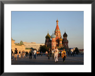 People In Front Of St. Basil's Cathedral, Moscow, Russia by Jonathan Smith Pricing Limited Edition Print image