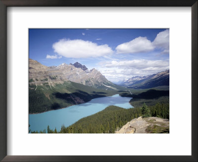 Peyto Lake, Mount Patterson And Mistaya Valley, Banff National Park, Alberta by Geoff Renner Pricing Limited Edition Print image