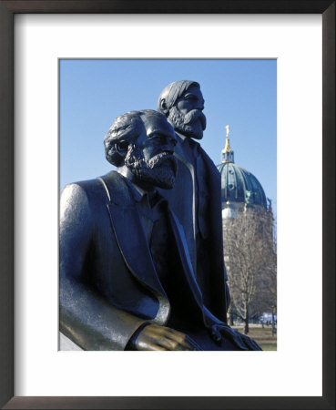 Close-Up Of Statue Of Marx And Engels, Alexanderplatz Square, Mitte, Berlin, Germany by Richard Nebesky Pricing Limited Edition Print image