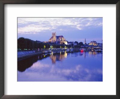 St. Stephen's Cathedral And St. Germain Abbey, Auxerre, Bergundy, France, Europe by David Hughes Pricing Limited Edition Print image