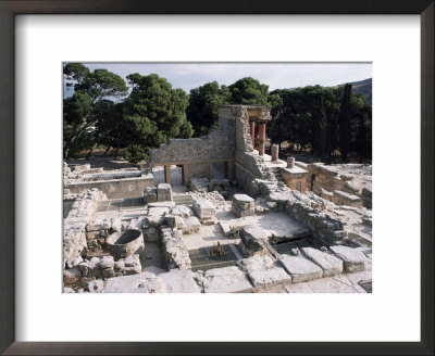 View To North Pillar Hall, Knossos, Crete, Greece by Loraine Wilson Pricing Limited Edition Print image