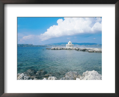 Kefalonia, The Lighthouse Of Aghioi Theodoroi At Argostoli by Ian West Pricing Limited Edition Print image
