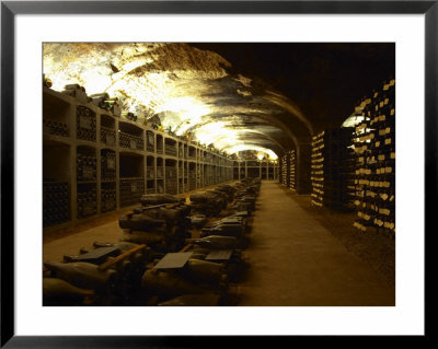 Bottles In The Treasure Chamber, Maison Louis Jadot, Beaune, Cote D'or, Burgundy, France by Per Karlsson Pricing Limited Edition Print image