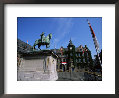 Statue Of Jan Wellem At Marktplatz, Dusseldorf, Germany by Yadid Levy Pricing Limited Edition Print image