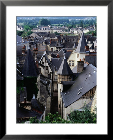 Overlooking Old Town Rooftops, Chinon, France by Diana Mayfield Pricing Limited Edition Print image