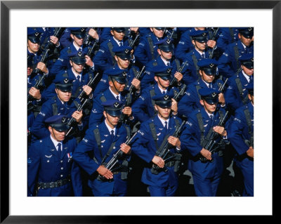 Carabineros Marching In A Military Parade On Avenue Baquedano, Iquigue, Tarapaca, Chile by Paul Kennedy Pricing Limited Edition Print image