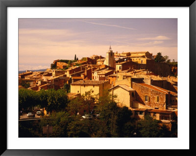 Village In Roussillon District, Languedoc-Roussillon, France by Jon Davison Pricing Limited Edition Print image