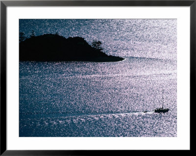 Yacht Cruising Through Whitsunday Islands, Great Barrier Reef, Australia by Michael Coyne Pricing Limited Edition Print image
