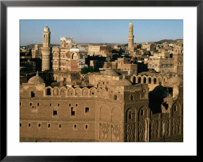Buildings Of Old Caravanassi, San'a, Yemen by Bethune Carmichael Pricing Limited Edition Print image