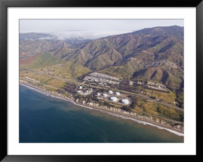 Santa Ynez Mountains And The Gaviota Oil Refinery At Mariposa Reina, California by Rich Reid Pricing Limited Edition Print image