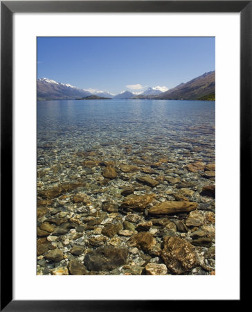 Clear Waters Of Lake Wakatipu, Near Queenstown, Otago, South Island, New Zealand, Pacific by Chris Kober Pricing Limited Edition Print image