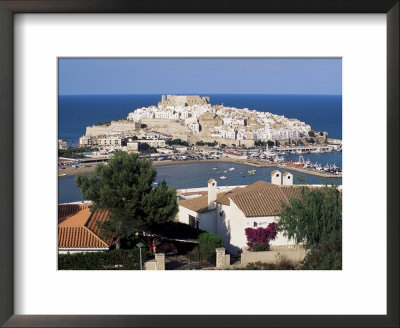 View To Citadel, Peniscola, Costa Del Azahar (Costa Del Alzahar), Valencia Region, Spain by Ruth Tomlinson Pricing Limited Edition Print image