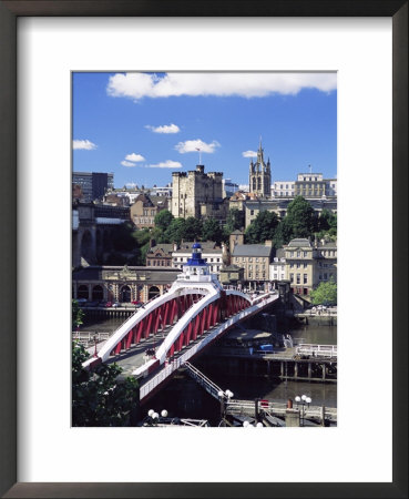 Swing Bridge And Castle, Newcastle (Newcastle-Upon-Tyne), Tyne And Wear, England, United Kingdom by James Emmerson Pricing Limited Edition Print image