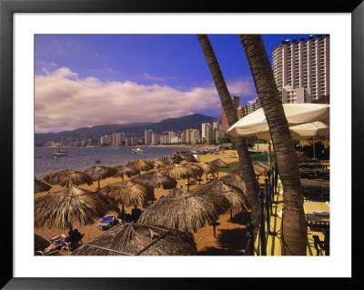 Beachfront Playa Icacos, Acapulco, Mexico by Walter Bibikow Pricing Limited Edition Print image