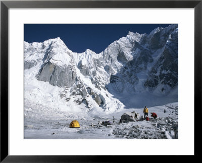 A Camp In Snow In The Karakoram Mountains, Pakistan by Jimmy Chin Pricing Limited Edition Print image