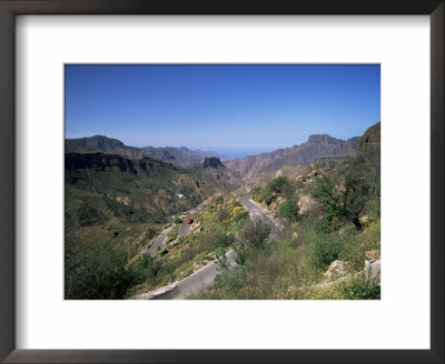 Hairpin Bends On Road To El Espinillo, Roque Bentaiga, Gran Canaria, Canary Islands, Spain by Pearl Bucknall Pricing Limited Edition Print image