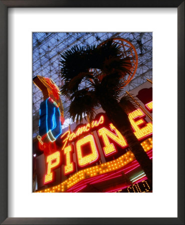 Neon Detail At The Fremont Experience In Las Vegas, Las Vegas, Nevada by Ray Laskowitz Pricing Limited Edition Print image