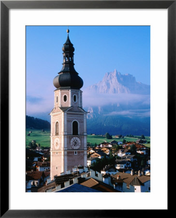Town With Church Steeple, Dolomites, Castelrotta, Trentino-Alto-Adige, Italy by John Elk Iii Pricing Limited Edition Print image