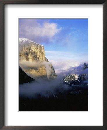 Winter Fog Surrounding El Capitan, Yosemite National Park, California, Usa by David Welling Pricing Limited Edition Print image