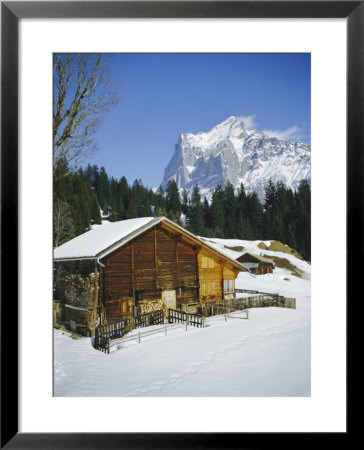 The Wetterhorn Mountain From Above Grindelwald, Bernese Oberland, Swiss Alps, Switzerland by R H Productions Pricing Limited Edition Print image