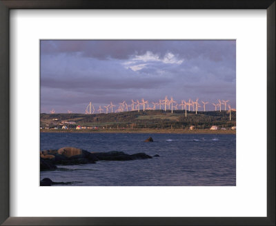 Windmills On A Hill Overlooking The Bay Of Fundy by Steve Winter Pricing Limited Edition Print image