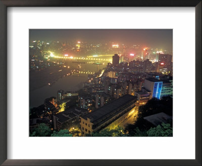 Night View Of Chongqing, China by Keren Su Pricing Limited Edition Print image