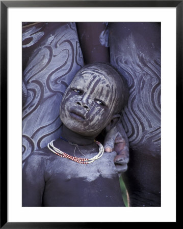 Portrait Of Surma Child, Ethiopia by Gavriel Jecan Pricing Limited Edition Print image