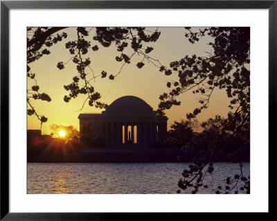 Sun Setting Over The Jefferson Memorial, Washington, D.C. by Kenneth Garrett Pricing Limited Edition Print image