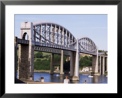 Saltash Railway Bridge Over River Tamar, Built By Brunel, Cornwall, England, United Kingdom by Tony Waltham Pricing Limited Edition Print image