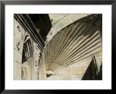 Detail Of Shell Symbol Of The Pilgrimage, Santiago De Compostela, Spain by R H Productions Pricing Limited Edition Print image