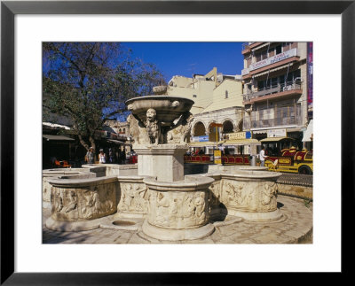 Morosini Fountain On Plateia Venizelou, Iraklion (Heraklion), Island Of Crete, Greece by Marco Simoni Pricing Limited Edition Print image