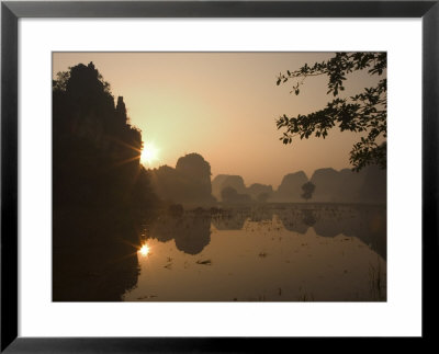 Sunrise, Limestone Mountain Scenery, Tam Coc, Ninh Binh, South Of Hanoi, North Vietnam by Christian Kober Pricing Limited Edition Print image